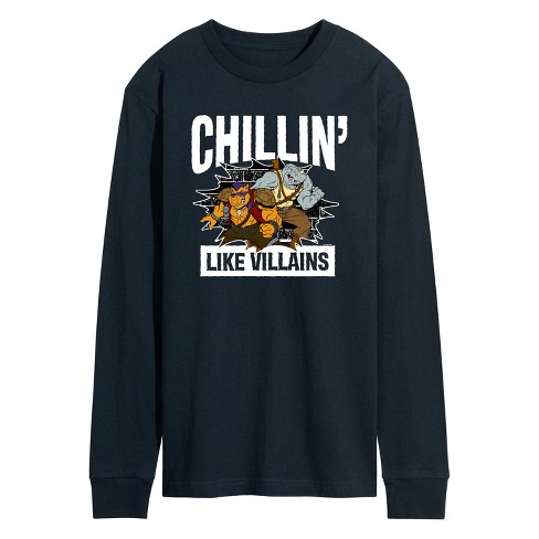 Men's - Teenage Mutant Ninja Turtles - Chillin Like Villains Long Sleeve Graphic T-Shirt - image 1 of 4