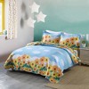 Marcielo 100% Cotton Kids Quilt Bedspread Set for Teens Girls Yellow Twin - 3 of 4