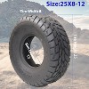 Coucheta Set of 2 Off-Road ATV/UTV Tires, PR All-Terrain Tires, Heavy-Duty Tubeless Design for Mud, Dirt, Turf Adventures, Multi-Size - 2 of 4