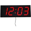 School Smart Large LED Wall Clock with Remote Control, 28 x 11-1/4 Inches - 2 of 4
