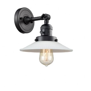 Halophane - 1 Light Wall Sconce In Industrial Style-8 Inches Tall and 8.5 Inches Wide - 1 of 1