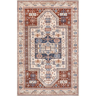nuLOOM Orla SpinClean Machine Washable Stain-Resistant Area Rug