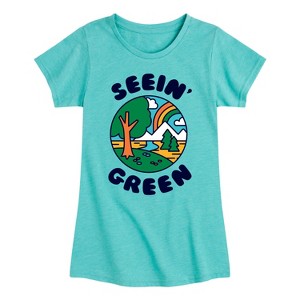 Girls' - Instant Message - Earth Day Fitted Short Sleeve Graphic T-Shirt - 1 of 4