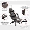 NicBex 300lbs Swivel Gaming Chair with Adjustable Height,Lumbar&Head Pillow,Ergonomics Office Chairs Recliner Video Game Chaise for Office&Home,Brown - 2 of 4