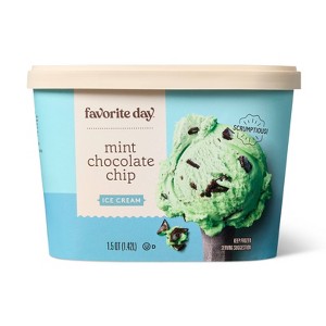 Mint Chocolate Chip Ice Cream - 48oz - Favorite Day™ - 1 of 4