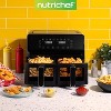 NutriChef 4.4QT Dual Basket Air Fryer - Digital Touch Display, Oil-Free Cooker with Transparent Viewing Window (Black) - 2 of 4