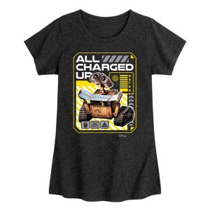 Girls' - Disney - All Charged Up Fitted Short Sleeve Graphic T-Shirt - 1 of 4