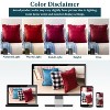 PAVILIA Set of 2 Pom Pom Throw Pillow Covers, Decorative Pompom Fringe Square Cushion Cases for Couch Sofa Bed - 4 of 4