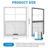 2pcs Shed Windows, Flush Mount Window with Tempered Glass and Fiberglass Screen, Small Window with Screws for Shed, Chicken Coop, Playhouse - 2 of 4