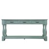 Okak 61IN Vintage Long Pine Console Table, Entryway Table with 3 Drawers and 1 Bottom Shelf, Accent Table for Entryway, Living Room - 4 of 4