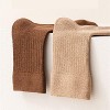 MyKids-USA Spring New Arrival Kids Unisex Breathable Solid Color Mid-Calf Socks Set - 2 of 3