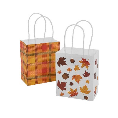 Fun Express Small Fall Paper Gift Bags - 12 Pc. : Target