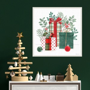Amanti Art 22"x22" Classic Christmas II by Beth Grove Framed Canvas Wall Art Print - 1 of 4
