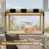 KTMBDW Cat Catio, Cat Window Perch for Large Indoor Cats - for Sunbathing, Napping & Overlooking, Wooden Window Hammock, Natural - 4 of 4