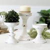 VIP Metal 8 in. White Candle Holder Set of 3 - 2 of 4