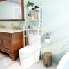 3 - Shelf Bathroom Organizer Over Toilet Space Saver White Corner Storage Rack for Small Bathrooms - 3 of 4