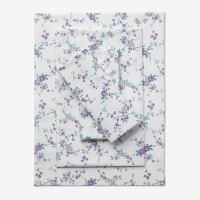 BrylaneHome Floral Sheet Set