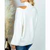 Women's Slice of Heaven Cutout Sweater - White Birch - 2 of 2