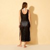 Women's Crochet Ring Front Midi Dress Cover Up - Shade & Shore™ - 2 of 4