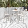 Sensilla 2pk Outdoor Stackable Bar Stools - Lagoon
 - 4 of 4