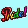 Adult Design By Humans Colorful Pride Rainbow Text By VectorKitchen Racerback Tank Top - 2 of 2