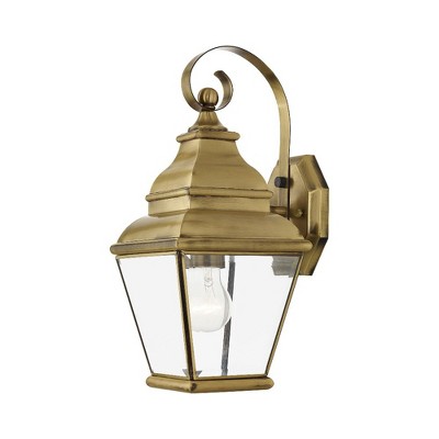 Livex Lighting Exeter 1 - Light Wall Light in  Antique Brass