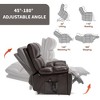 PAGED Power Lift Recliner Chair, Heating Massage Chair with Cup Holder and Side Pocket, Chenille Accent Chair for Bedroom, Living Room - 3 of 4