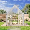 GustoWave 6x9 Ft Aluminum-Framed Polycarbonate Greenhouse Kit - 2 of 4