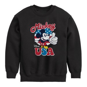 Boys' - Disney - Americana Graphic Long Sleeve Fleece Sweatshirt - 1 of 4