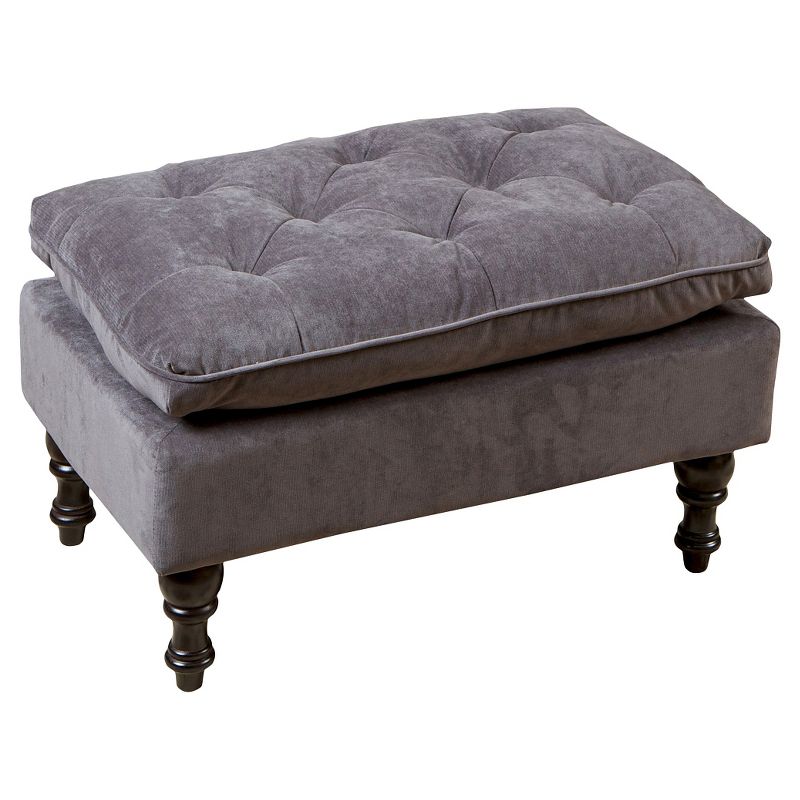 Jeremy Tufted Ottoman Gray - Christopher Knight Home, 1 of 6
