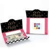 Big Dot of Happiness Chic Happy Birthday - Pink, Black and Gold - Birthday Party Money and Gift Card Holders - Set of 8 - 2 of 4