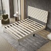 FUFU&GAGA Queen - Size Tufted Upholstered Platform Bed with USB Charging - Modern & Functional Bedroom Centerpiece - 2 of 4