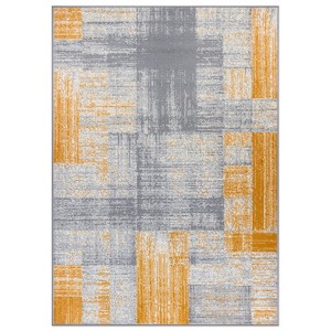 World Rug Gallery Contemporary Distressed Design Area Rug - 1 of 4