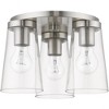 Livex Lighting Cityview 3 - Light Flush Mount in  Brushed Nickel - 4 of 4
