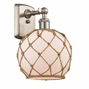 Farmhouse Rope - 1 Light Wall Sconce In Industrial Style-13 Inches Tall and 8 Inches Wide - 1 of 1