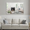Oversized Modern Rectangle Bathroom Mirror with Silver Frame Decorative Large Wall Mirrors, Wall Mounted mirror w/ Aluminum Frame - 3 of 4