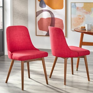 Buylateral Set of 2 Saville Mid Century Modern Dining Chairs - 1 of 4