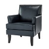 Wooden Upholstered Accent Chair Celadon Armchair | ARTFUL LIVING DESIGN - 2 of 4