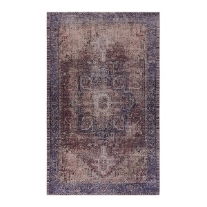 ChicFurnit Rug Area Rug Modern Design Stain Resistant for High Traffic Spaces, Red, 26.8"*16.9"*8.7" - 1 of 4