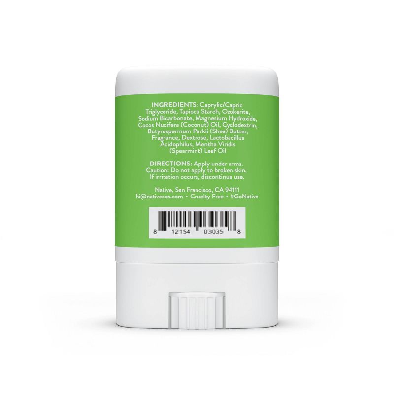 Native Deodorant - Cucumber &#38; Mint - Aluminum Free - Trial Size 0.35 oz, 3 of 5