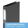 Davis Group 6pk 5/8" Premium Economy Round Ring Binders Black: .5" Polypropylene Hard Cover, 100 Sheet Capacity - 3 of 4