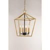 Maxim Lighting Abode 4 - Light Chandelier in  Gold Leaf/Textured Black - 2 of 4