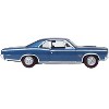 1966 Pontiac GTO Fontaine Blue Metallic 1/87 (HO) Scale Diecast Model Car by Oxford Diecast - 2 of 4