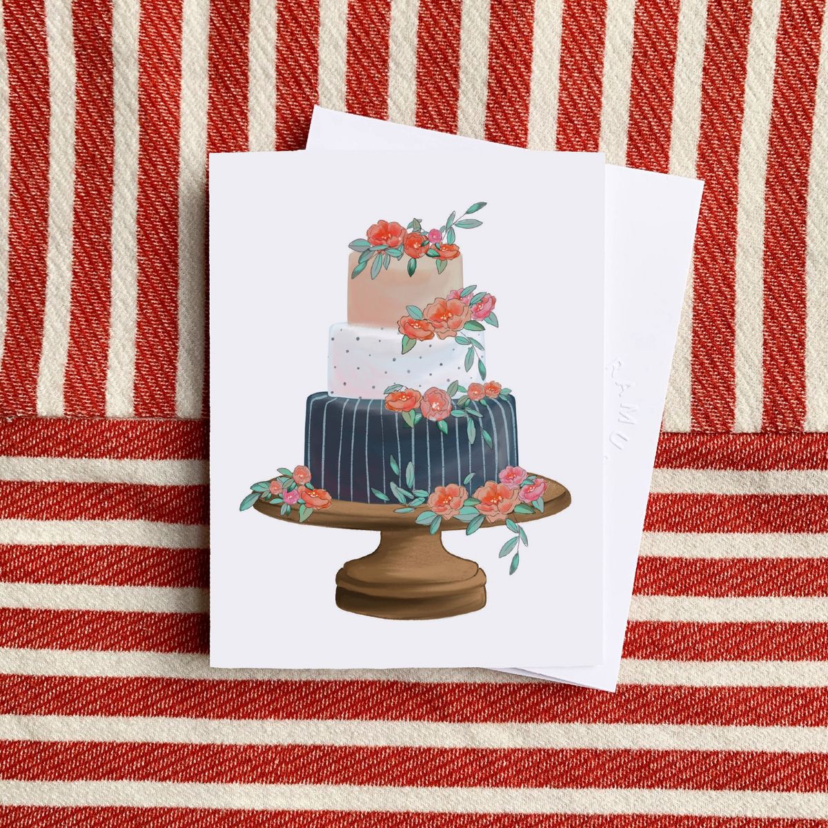 Wedding Greeting Card Pack (3ct) "Cake" by Ramus & Co - thumbnail 2