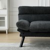 70" Velvet 2-Seater Sofa with Thick Cushions & Sleeper, Metal Feet - 2 of 4