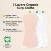 KeaBabies 5pk Urban Baby Burp Cloths, Organic Burping Cloth for Babies, Burp Rags for Baby Girls, Boys - 4 of 4
