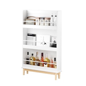 Dexmalle Wall-Mounted Kids Bookshelf,Black - 1 of 4