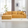 NicBex Couches for Living Room 108.27" L-shaped Sectional Sofa Chenille Upholstered 3-seater Sofa Couch with Throw Pillows - 3 of 4