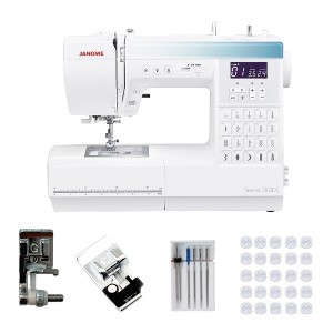 Janome Sewist 780DC Computerized Sewing Machine+Assorted Needle Set+50 pk. Clear Bobbins+Janome Overedge Foot (C)+Adjustable Blind Hem Foot G - 1 of 4