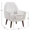 NicBex Boucle Accent Chair,Upholstered Living Room Chairs with Mid-Height Back and Round Legs,Mid-Century Armchair,Accent Chairs for Living Room - 3 of 4